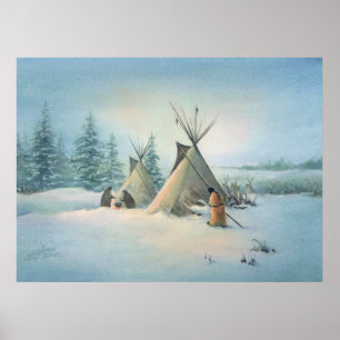 TIPI CAMP SQUAW VON SHARON SHARPE POSTER