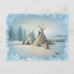 TIPI CAMP SQUAW VON SHARON SHARPE POSTKARTE
