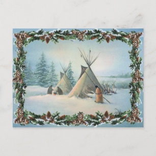TIPI CAMP SQUAW VON SHARON SHARPE POSTKARTE