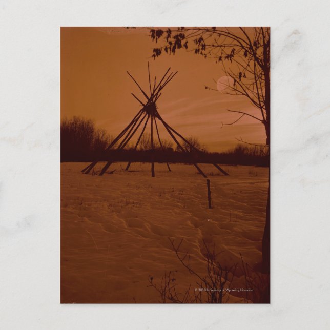 Tipi-Gestell Postkarte (Vorderseite)