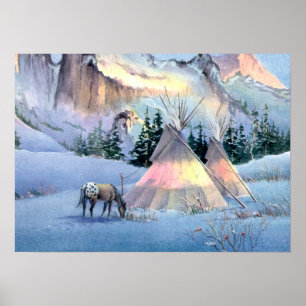 TIPI WINTER APPALOSA von SHARON SHARPE Poster