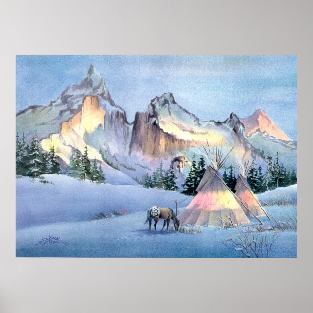 TIPI WINTER APPALOSA von SHARON SHARPE Poster (Vorne)