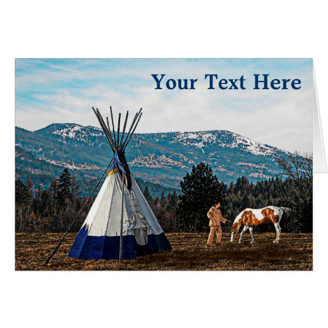 Tipi - Winter Camp (Vorderseite (Horizontal))