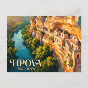 Tipova-Kloster Moldawien Postkarte