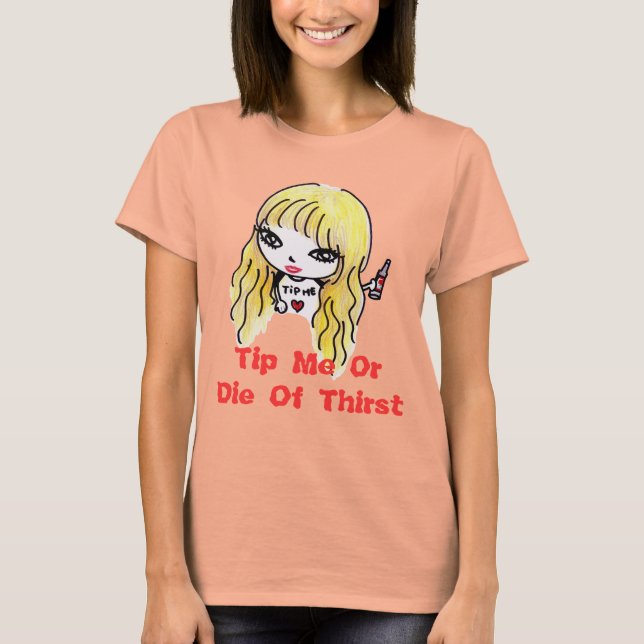 Tipp Me - Liz-Puppe (Burnout-T-Shirt) T-Shirt (Vorderseite)