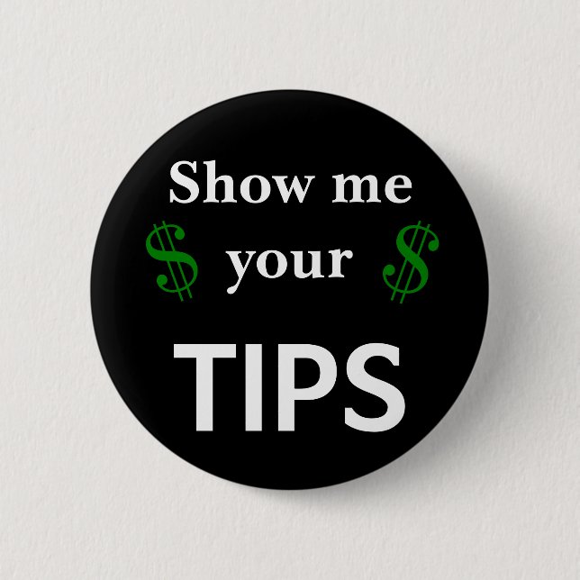 Tipp Server-Spaß in benutzerdefinierter Größe anze Button (Vorderseite)