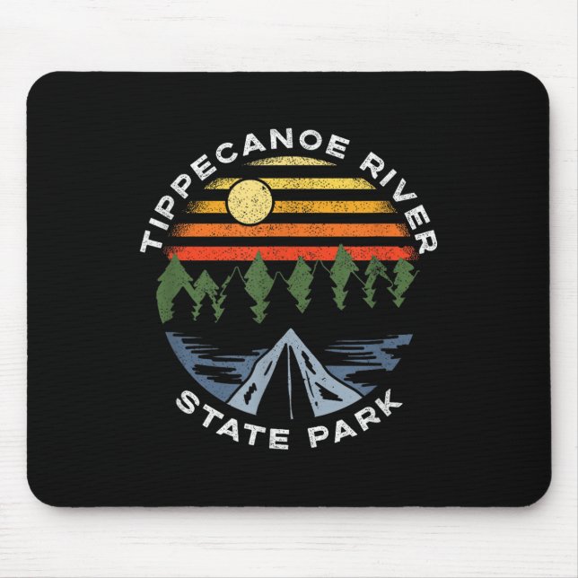Tippecanoe River State Park Indiana Waldcamping Mousepad (Vorne)