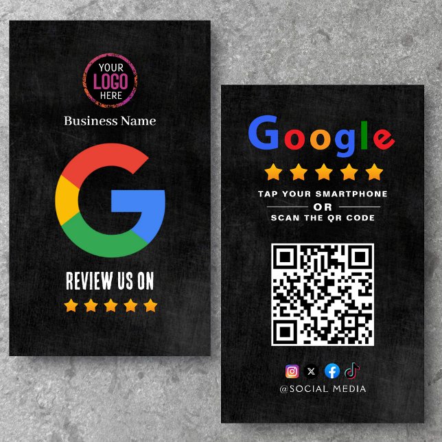 Tippen Sie hier, um die Google-Bewertungs-QR-Code  Visitenkarte (Von Creator hochgeladen)