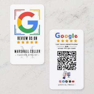 Tippen Sie hier, um Google Review QR Code Google B Visitenkarte