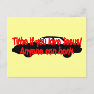 Tippen Sie, wenn Sie Jesus Liebe... Jeder kann hup Postkarte