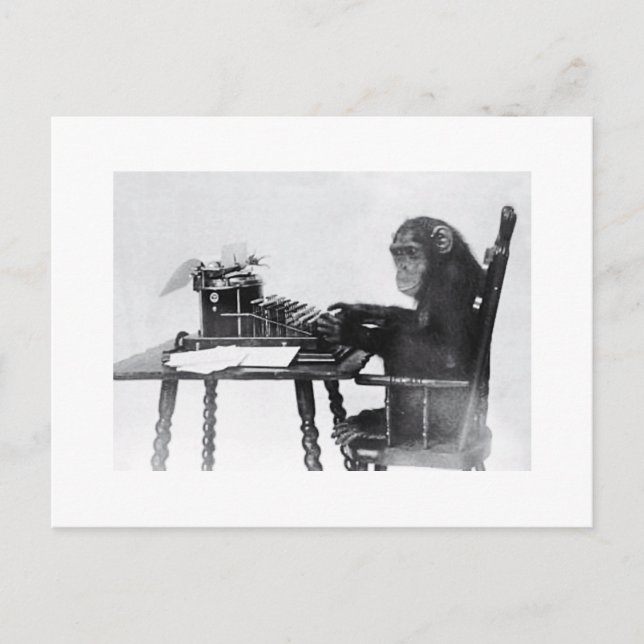 Tippenaffe Postkarte (Vorderseite)