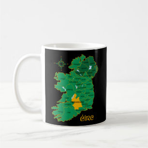 Tipperary Ireland Landkreis Map Eire Irish Travel Kaffeetasse