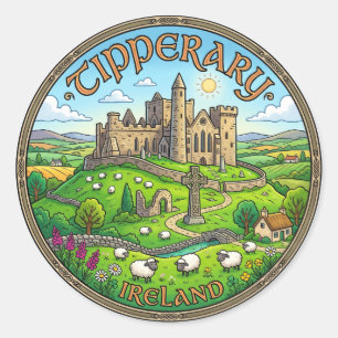 Tipperary Irland Runder Aufkleber
