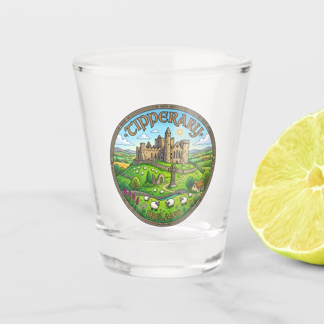 Tipperary Irland Schnapsglas (Vorderseite)