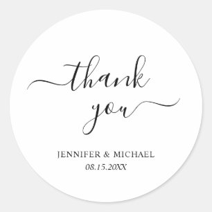 Tippfehler Skript Danke Elegant Modern Einfach Runder Aufkleber