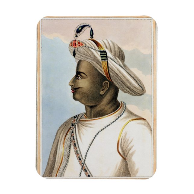 Tippoo Sultan (1749-99) Platte von "Picturesque Sc Magnet (Vertikal)