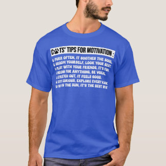 Tipps für die Motivation lustiger Katzen Redewendu T-Shirt