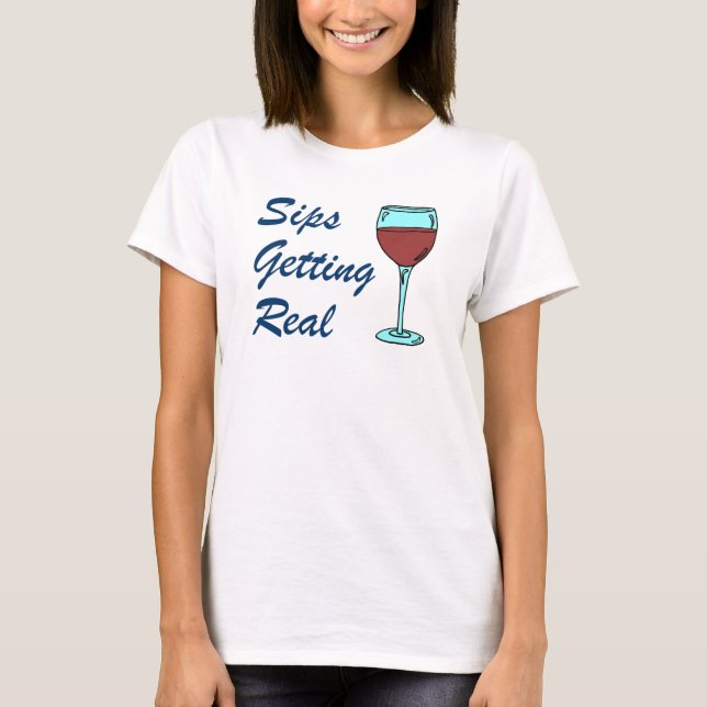 Tipps für einen echten Wein T-Shirt (Vorderseite)