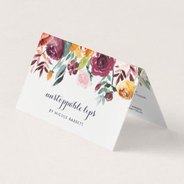 Tipps und Tricks für den rustikalen Bloom Lip-Prod Visitenkarten