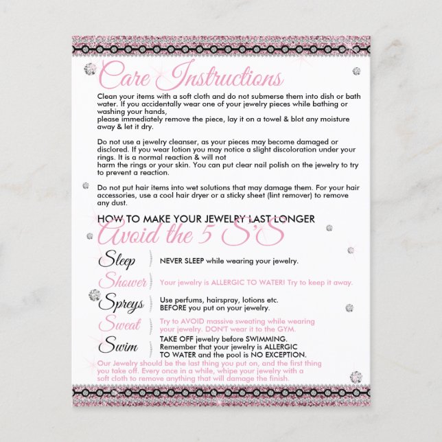 Tipps zur Schmuckherstellung Flyer (Vorne)