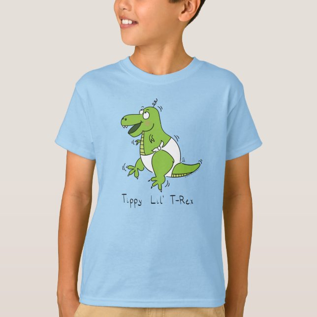 Tippy T-Rex Baby Dinosaur Kid's Boy's T - Shirt (Vorderseite)