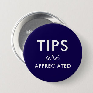 Tips sind schätzenswert Restaurant Button