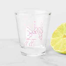 Tipsie, Betrunken rosa Elephant Shotglas Schnapsglas