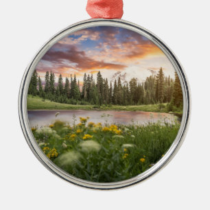Tipsoo See vom Mount Rainier Ornament Aus Metall