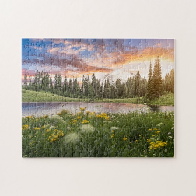 Tipsoo See vom Mount Rainier Puzzle (Horizontal)
