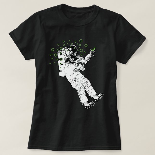 Tipsy Astronaut T - Shirt (Design vorne)