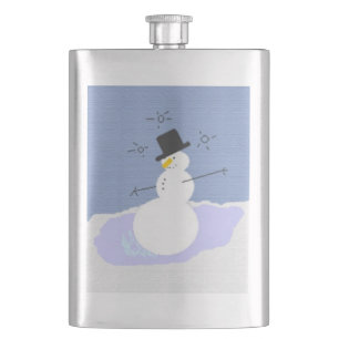 Tipsy der Schneemann Flachmann