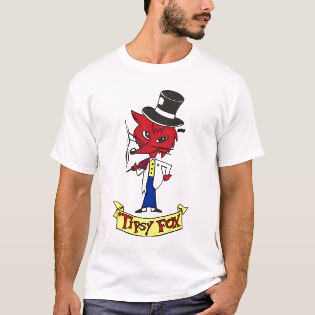 Tipsy großes Logo Fox T-Shirt (Vorderseite)