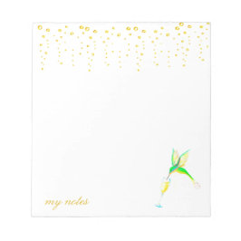 Tipsy Hummingbird Notepad Notizblock