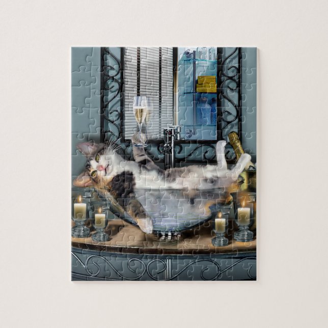 Tipsy Miezekatzepuzzlespiel Puzzle (Vertikal)