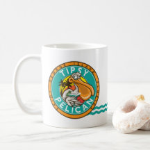 Tipsy Pelican Coffee Tasse Logo