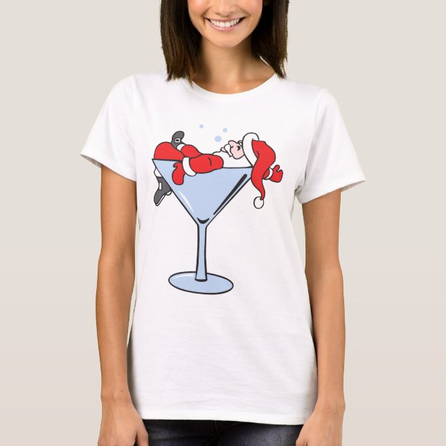 Tipsy Santa T-Shirt (Vorderseite)
