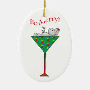 Tipsy-tini's Flusspferd Keramik Ornament