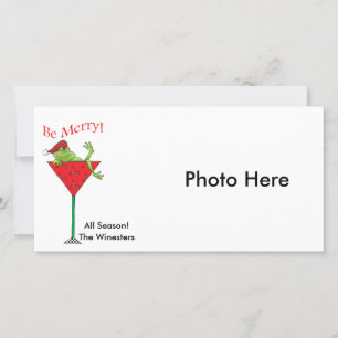 Tipsy-Tini's Frosch Feiertagskarte