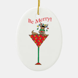 Tipsy-tinis Rentier Keramik Ornament