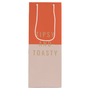 Tipsy & Toasty Geschenktüte Für Weinflaschen