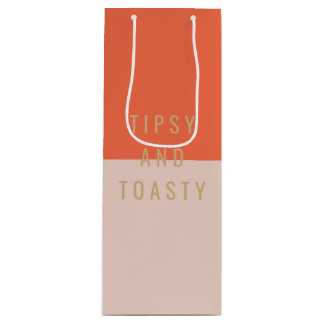 Tipsy & Toasty Geschenktüte Für Weinflaschen