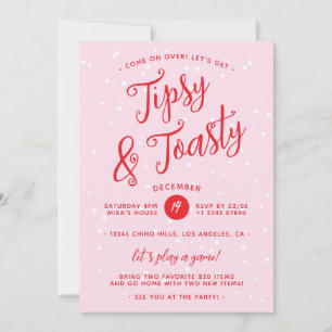 Tipsy & Toasty Pink Roter Weihnachten