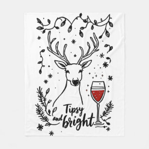 Tipsy und Bright Deer Fleecedecke