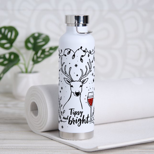 Tipsy und Bright Deer Trinkflasche (Yoga (gedreht))