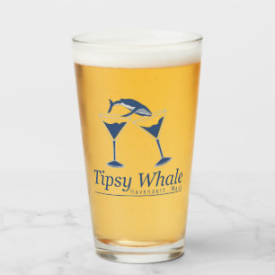 Tipsy-Wal-Pint-Glas Glas