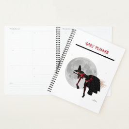 Tipsy Witch auf Flying Broom Daily Planner Planer