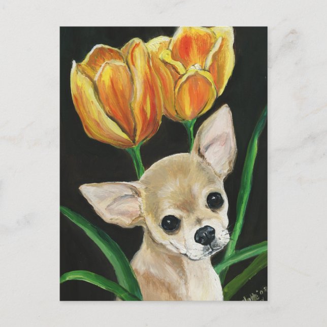 "TipToeing Thru the Tulips" Postkarte (Vorderseite)