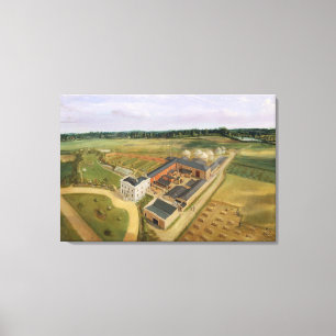 Tiptree Hall und Bauernhof, Essex, c.1850-60 (Öl Leinwanddruck
