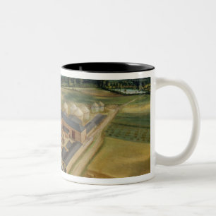 Tiptree Hall und Bauernhof, Essex, c.1850-60 (Öl Zweifarbige Tasse