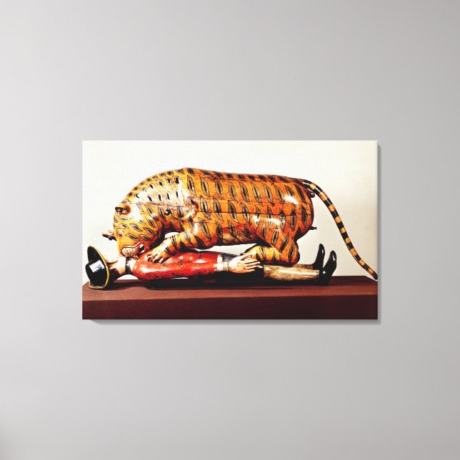 Tipu's Tiger, c.1790 (Holz) Leinwanddruck (Vorderseite)